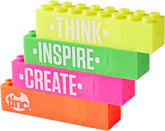 Set Of 4 Building Block Highlighters - The English Bookshop Kuwait